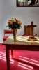 flowers on communion table 2
